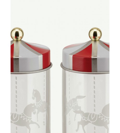 ALESSI/MW30 意大利马戏团玻璃密封罐收纳 糖果 饼干厨房家用创意