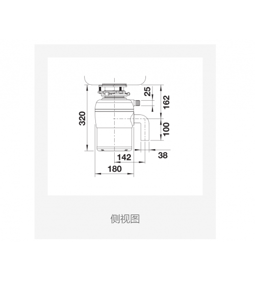 Blanco铂浪高舒洁版470065垃圾处理器