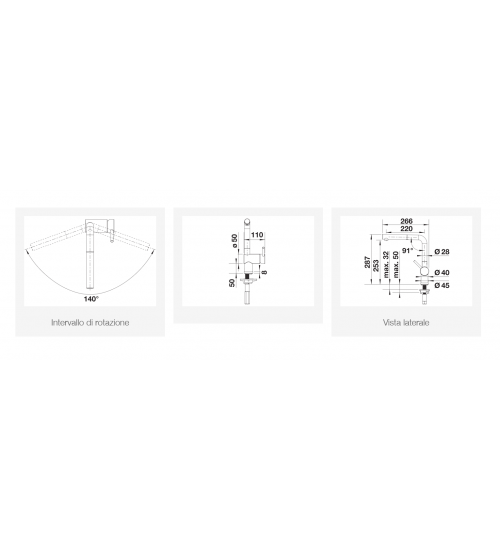 Blanco铂浪高LINUS-S镀铬（抽拉龙头）512402