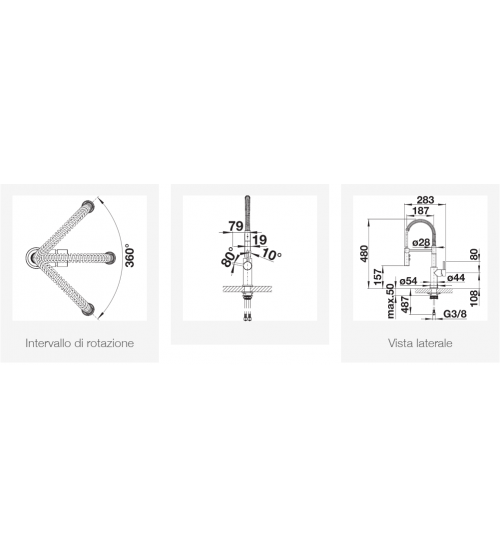 Blanco CATRIS-S厨房镀铬龙头