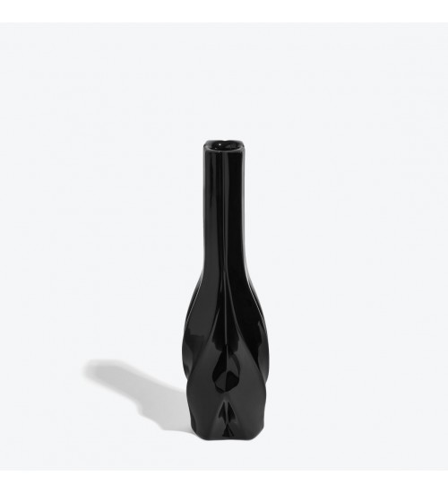 Zaha Hadid Design Braid编织系列中号烛台黑色D8H30 cm