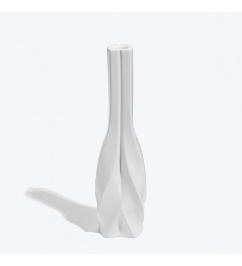 Zaha  Hadid Design Braid编织系列超大号烛台白色D9.5H37.5 cm
