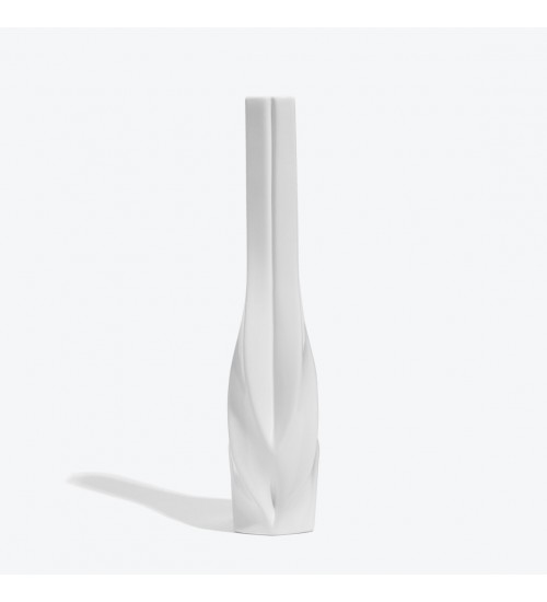 Zaha  Hadid Design Braid编织系列超大号烛台白色D9.5H37.5 cm