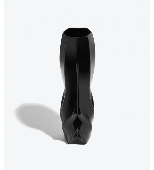 Zaha Hadid Design Braid编织系列大号花瓶黑色D16.1H37 cm