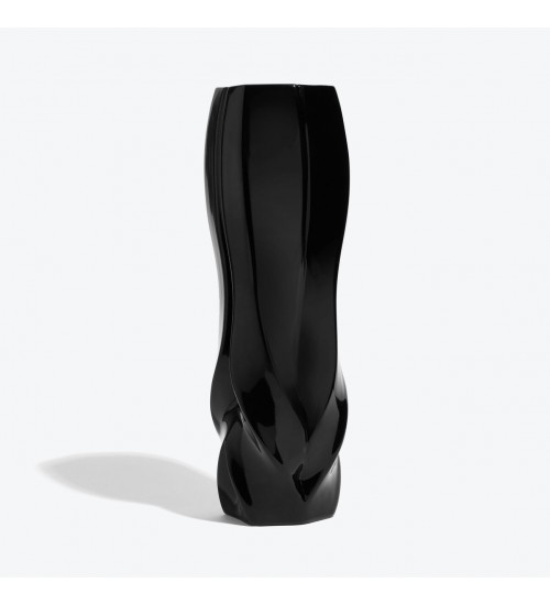 Zaha Hadid Design Braid编织系列大号花瓶黑色D16.1H37 cm