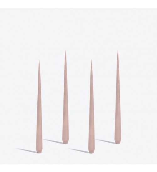 Zaha Hadid Design Tapered锥形防滴蜡烛4件套玫瑰粉H32cm