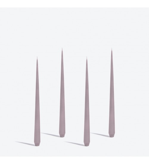 Zaha Hadid Design Tapered锥形防滴蜡烛4件套紫红色H32cm