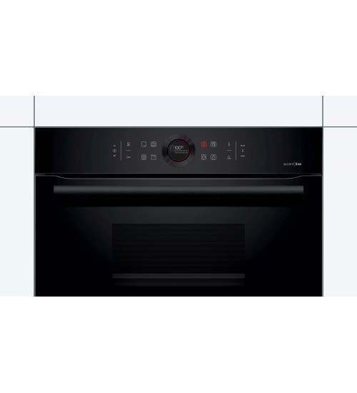 Bosch博世紧凑型嵌入式CDG834AC0蒸箱 碳黑色 解冻功能