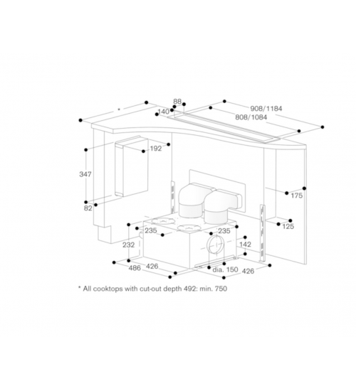 Gaggenau嘉格纳400系列台式通风式AL400121升降油烟机