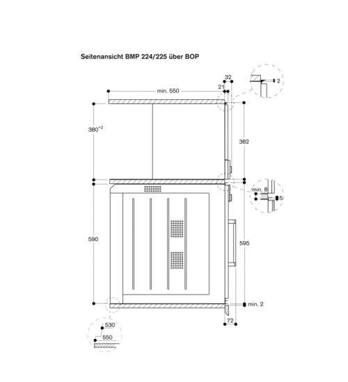 Gaggenau嘉格纳200系列BMP224110嵌入式微波烤箱 右铰链