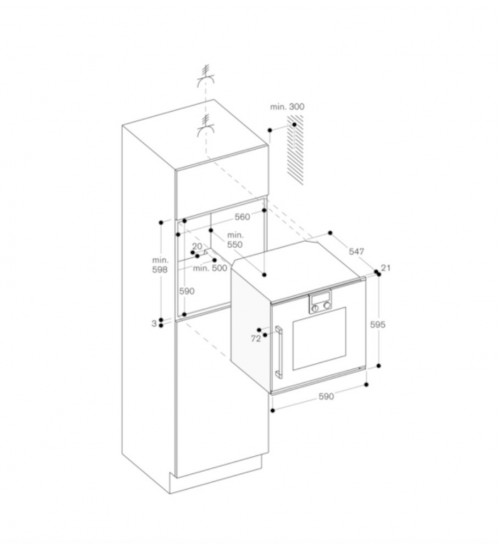 Gaggenau 嘉格纳200系列BOP210102嵌入式烤箱60厘米