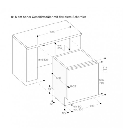 Gaggenau嘉格纳 DF270100F 全嵌入式洗碗机 沸石低温干燥 轻推开门 完美嵌入