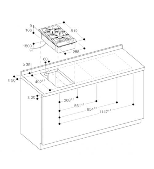 Gaggenau嘉格纳 VARIO燃气灶 VG232220DE 天然气