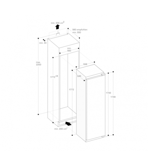Gaggenau嘉格纳200系列Vario嵌入式保鲜冷藏冰箱冰柜RC289300