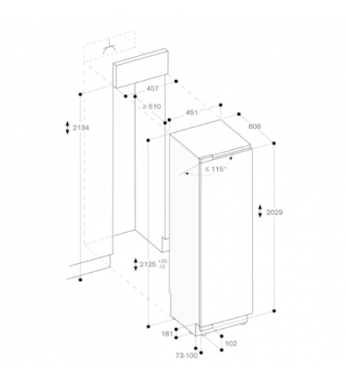 Gaggenau嘉格纳400系列Vario嵌入式冰箱RF410304