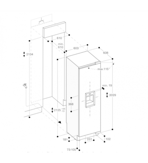Gaggenau嘉格纳400系列Vario嵌入式冰箱RF463306