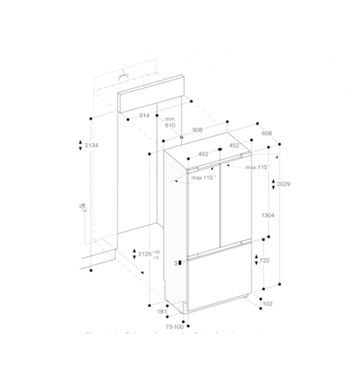 Gaggenau嘉格纳400系列Vario嵌入式保鲜冷藏冰箱冰柜RY492305