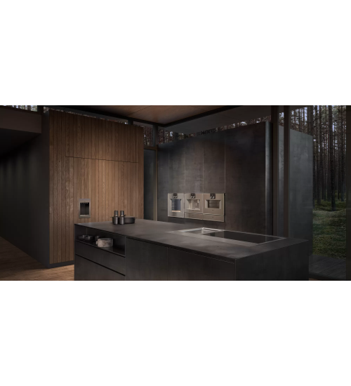 Gaggenau嘉格纳 CM450112嵌入式全自动浓缩咖啡机 不锈钢 无把手 使用后自清洁