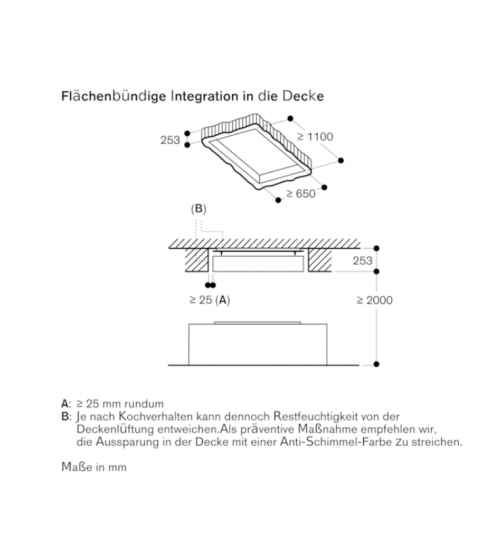 Gaggenau嘉格纳200系列天花板通风 AC270101 家用大吸力油烟机