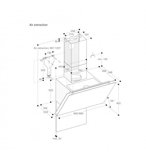 Gaggenau嘉格纳200系列壁挂式油烟机AW250192