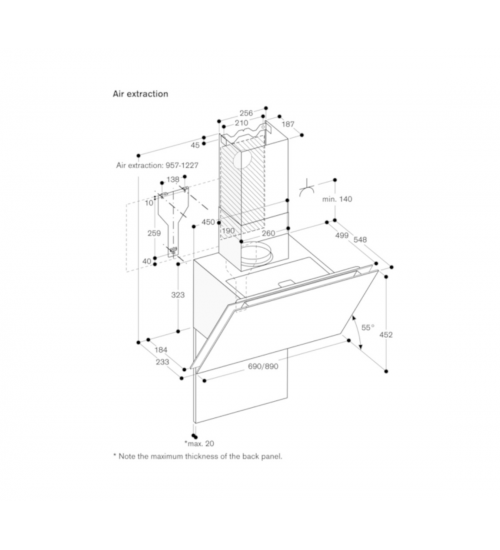Gaggenau嘉格纳200系列壁挂式油烟机AW250192