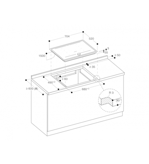 Gaggenau嘉格纳200系列嵌入式电磁炉 CI272113 70厘米
