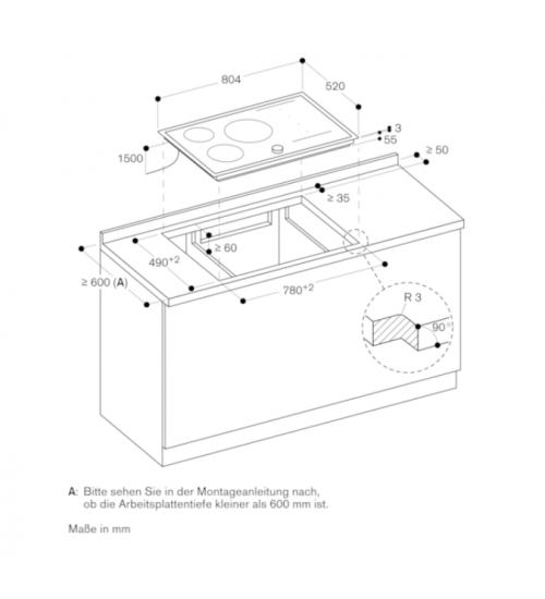 Gaggenau嘉格纳200系列嵌入式电磁炉 CI283113 80厘米