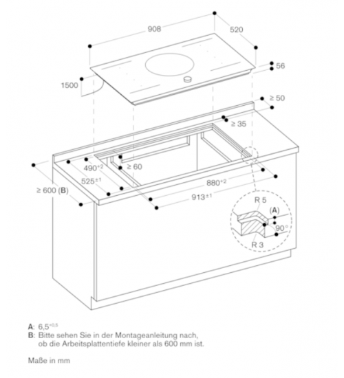 Gaggenau嘉格纳200系列嵌入式电磁炉 CI292102 90厘米