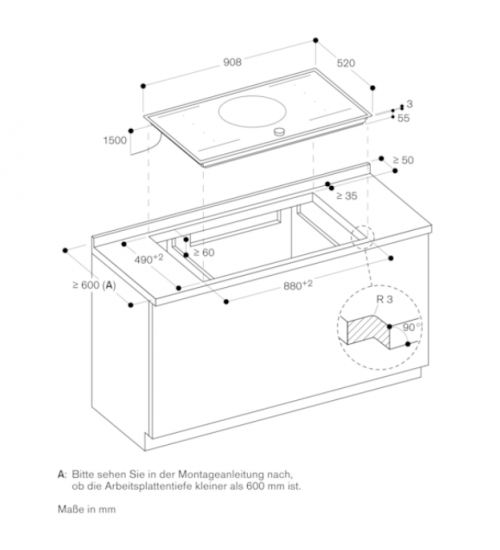 Gaggenau嘉格纳200系列嵌入式电磁炉 CI292112 90厘米