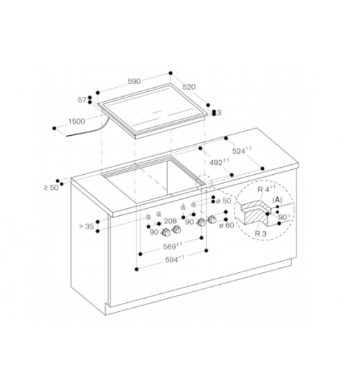Gaggenau嘉格纳400系列嵌入式电磁炉 VI462113 60厘米