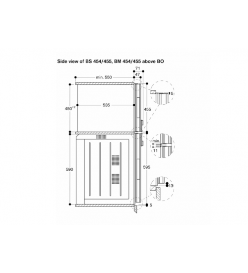 Gaggenau嘉格纳400系列BM454100嵌入式微波烤箱 右铰链