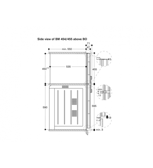 Gaggenau嘉格纳400系列BM454100嵌入式微波烤箱 右铰链