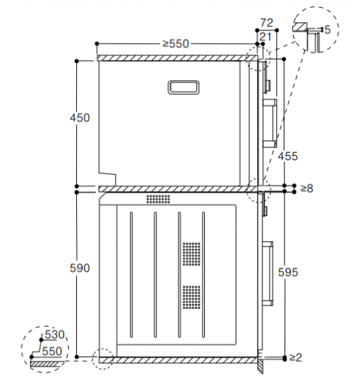 Gaggenau 嘉格纳 200系列 BSP251101 嵌入式蒸烤箱60厘米