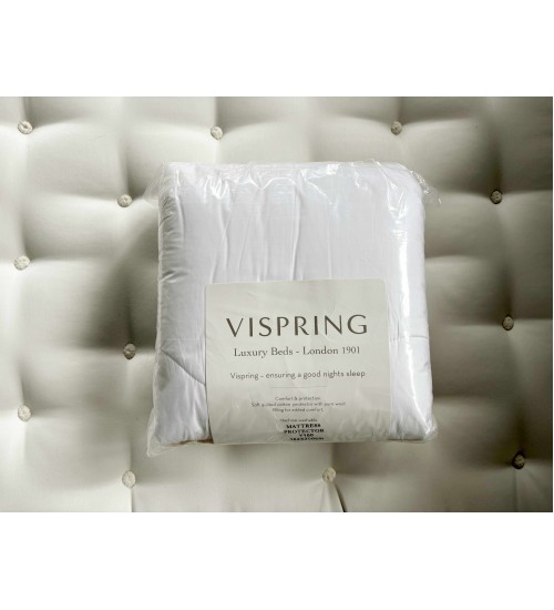 德国Vispring Luxury Quilted Mattress Protector 纯棉羊毛床垫保护罩床笠