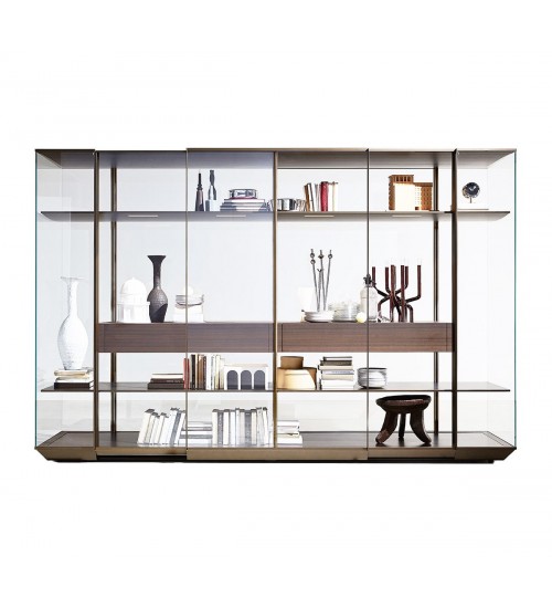 Molteni & C. Kristal Storage Unit简约多功能玻璃橱柜展示柜