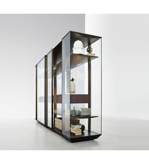 Molteni & C. Kristal Storage Unit简约多功能玻璃橱柜展示柜