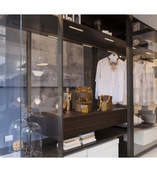 Molteni & C. Kristal Storage Unit简约多功能玻璃橱柜展示柜