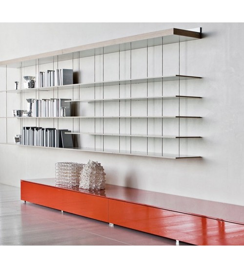 Molteni & C. Graduate Wall-mounted Unit 时尚简约悬挂书柜（白色）