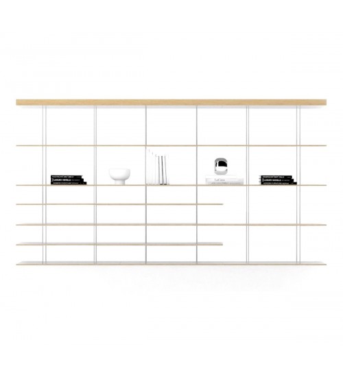 Molteni & C. Graduate Wall-mounted Unit 时尚简约悬挂书柜（白色）
