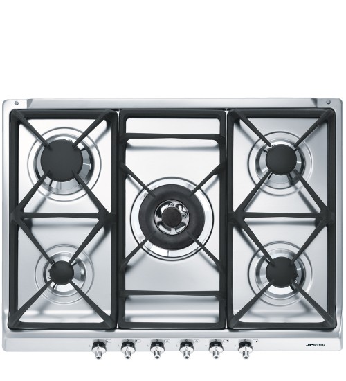 Smeg 五眼嵌入式燃气灶 SE70SGH-5
