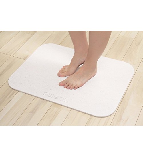 Soleau吸水速干、除臭剂，保湿硅藻土浴垫 60*45
