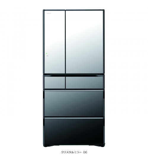 日立多门冰箱 WX6700 100伏电压日本进口 黑色镜面