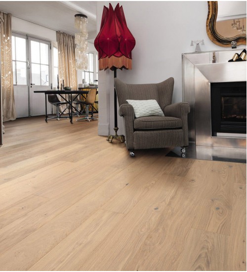 德国汉诺地板三层橡木Plank 1-Strip 180 4V Oak Puro White Sauvage brushed 530195