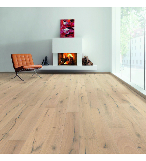 德国汉诺地板三层橡木Plank 1-Strip 180 2V Oak Puro White Alabama brushed 537549