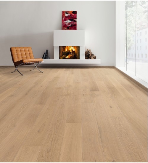 德国汉诺地板三层橡木Plank 1-Strip 180 2V Oak Puro White Markant brushed 538959 