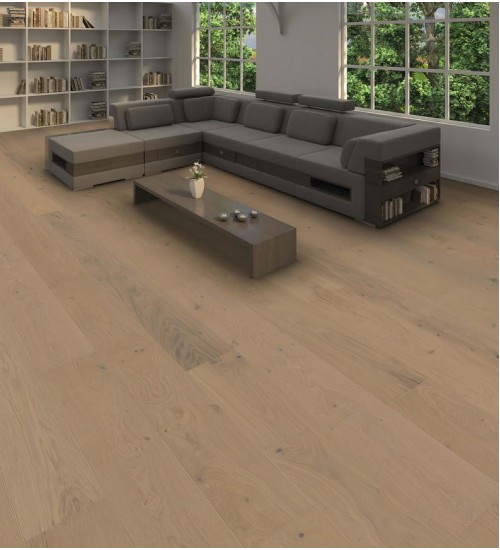 德国汉诺地板三层橡木Plank 1-strip Plaza 240 4V Oak Tobacco Grey Universal alpin brushed 538967