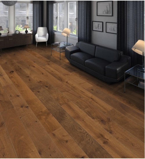德国汉诺地板三层橡木Strip PL Maxim 4V Smoked Oak Sauvage brushed 540989
