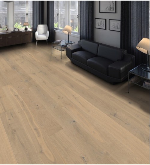 德国汉诺地板三层橡木Strip PL Maxim 4V Oak Light White Sauvage brushed 540991