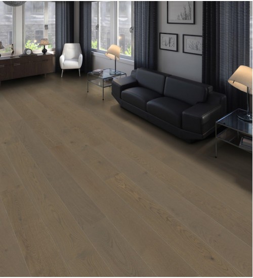 德国汉诺地板三层橡木Strip PL Maxim 4V Oak Graphite Grey Markant brushed 540996