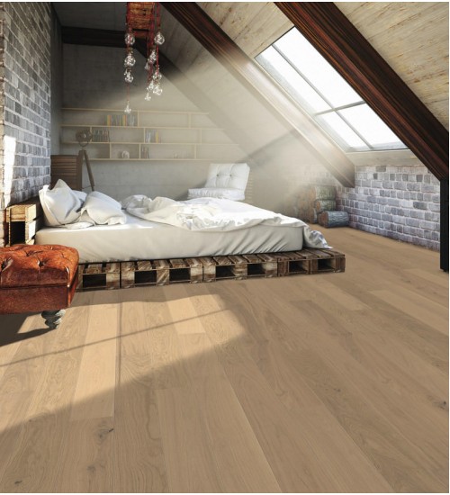 德国汉诺地板三层橡木Plank 1-Strip 140 2V Oak invisible Markant brushed 541706